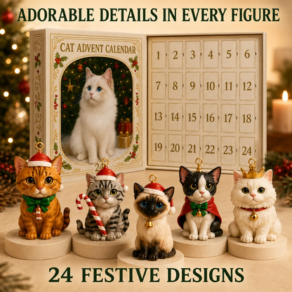 🐱2026 Cat Advent Calendar – 24 Days of Unique Christmas Cat Ornaments 🎄