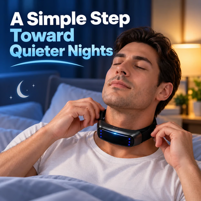 SnoreLess™ Neck Wearable – Simple Bedtime Snoring Support