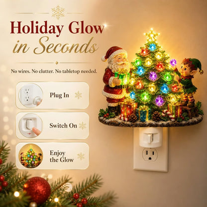 🎄 Jeweled Christmas Tree Plug-In Night Light