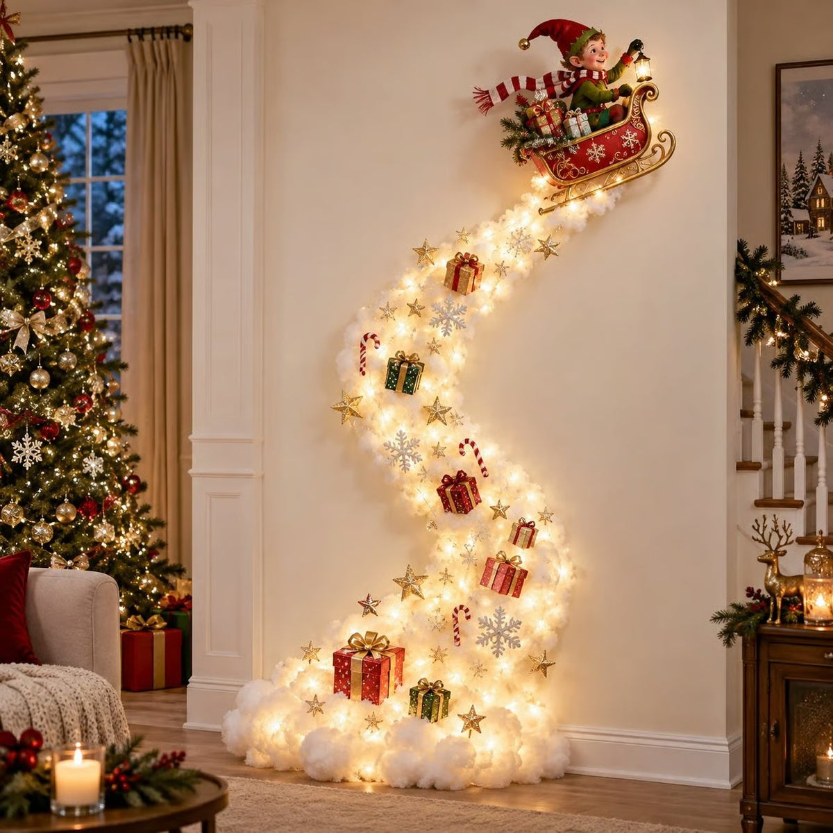 ✨Christmas Magic Trail Wall Light - A Little Christmas Magic, Right on Your Wall✨