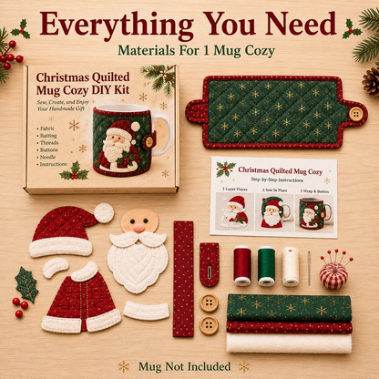 🎄 Christmas Mug Cozy Sewing Kit