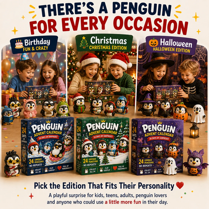 🐧 24 Days of Penguin Surprises Advent Calendar – 3 Fun Editions