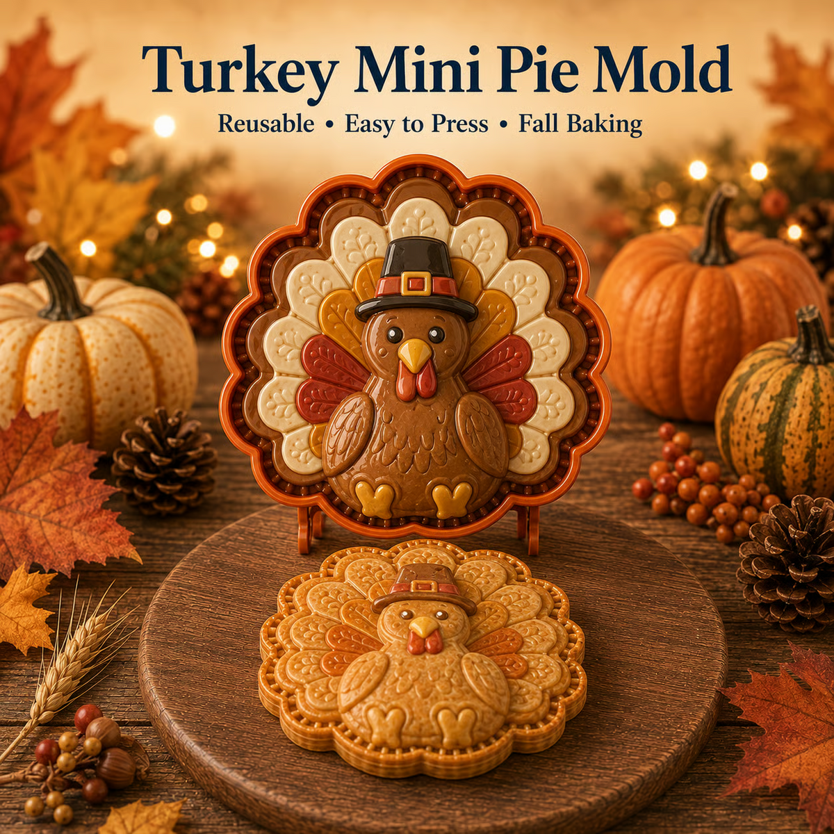 🍂Fall Mini Pie Mold