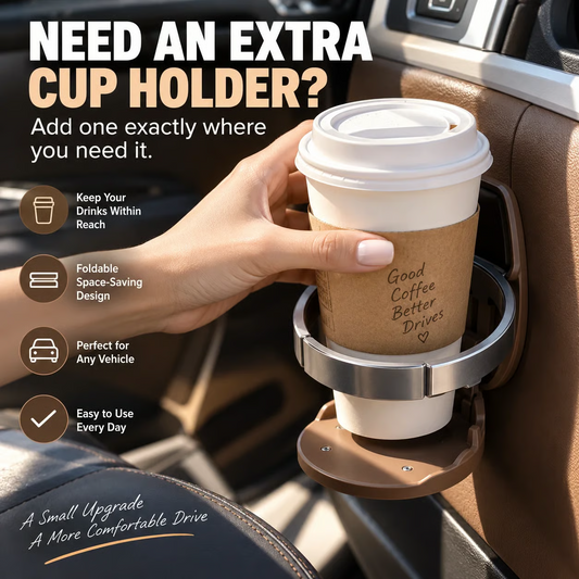 🚗 Universal Foldable Car Cup Holder