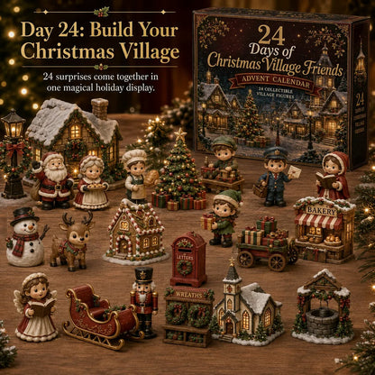 🎄24 Days Of Christmas Village Friends Advent Calendar