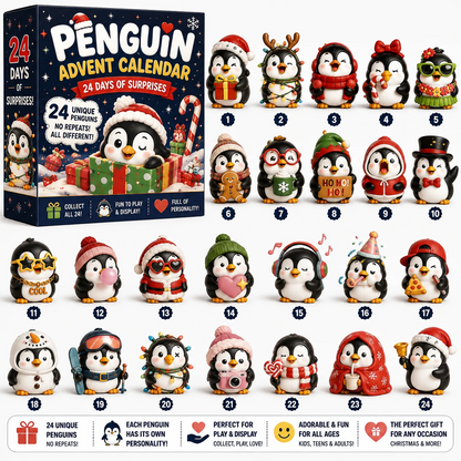 🐧 24 Days of Penguin Surprises Advent Calendar – 3 Fun Editions