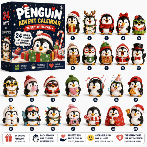 🐧 24 Days of Penguin Surprises Advent Calendar – 3 Fun Editions