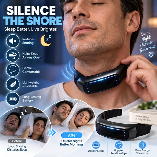 SnoreLess™ Neck Wearable – Simple Bedtime Snoring Support