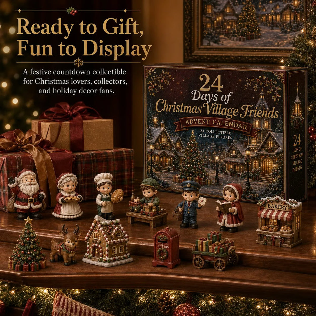 🎄24 Days Of Christmas Village Friends Advent Calendar