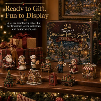 🎄24 Days Of Christmas Village Friends Advent Calendar