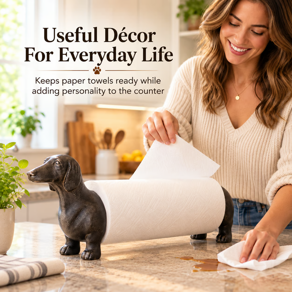 Dachshund Paper Towel Holder