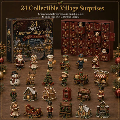 🎄24 Days Of Christmas Village Friends Advent Calendar