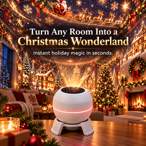 🔥 LAST DAY 50% OFF – 🎄 Magical Christmas Projection Night Light – Transform Any Room Into A Holiday Wonderland