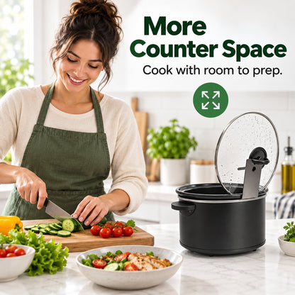 🔥HOT SALE 50% OFF - 🍳Multifunctional Anti-Slip Cooker Lid Stand - Space-Saving Kitchen Counter Organizer