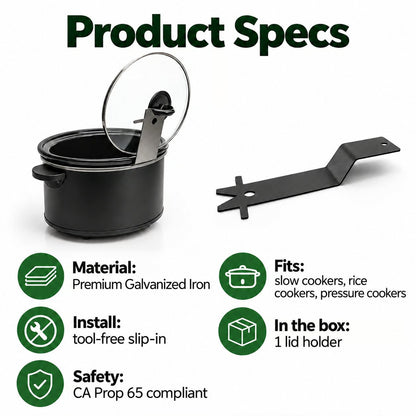 🔥HOT SALE 50% OFF - 🍳Multifunctional Anti-Slip Cooker Lid Stand - Space-Saving Kitchen Counter Organizer