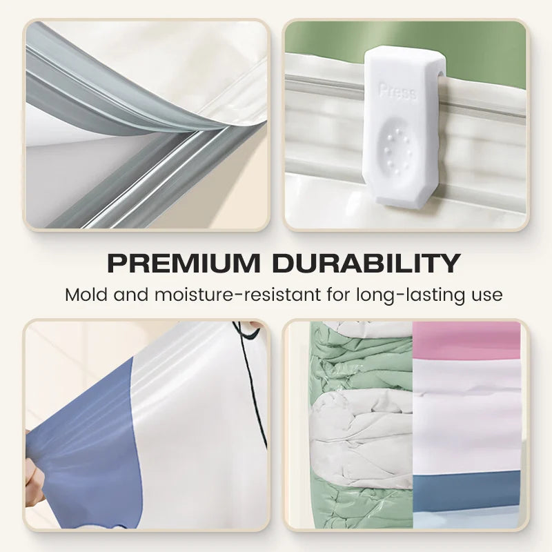 🥳LAST DAY BUY 2 GET 1 FREE!!💞50K+ SOLD!🧳💨 No‑Pump Vacuum Storage Bags