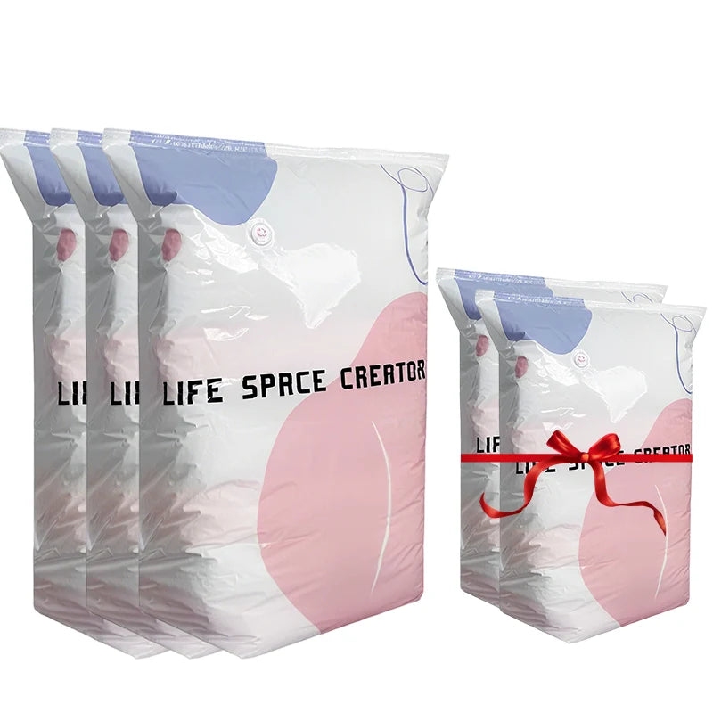 🥳LAST DAY BUY 2 GET 1 FREE!!💞50K+ SOLD!🧳💨 No‑Pump Vacuum Storage Bags