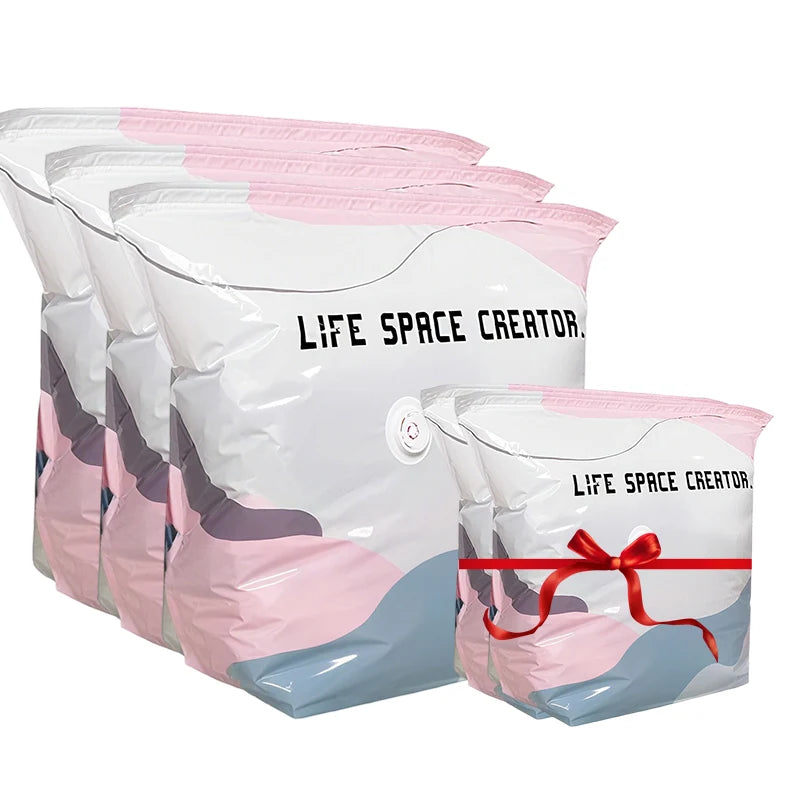 🥳LAST DAY BUY 2 GET 1 FREE!!💞50K+ SOLD!🧳💨 No‑Pump Vacuum Storage Bags