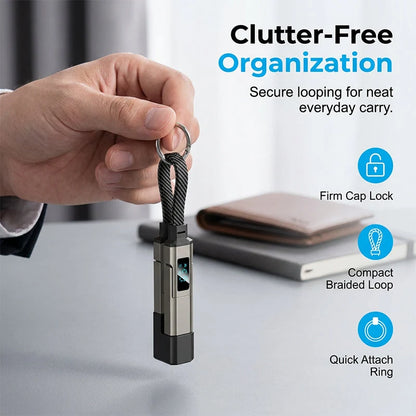 4-in-1 Keychain Fast Charging Cable