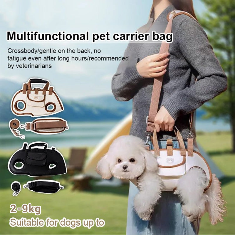 Portable breathable pet carrier bag and backpack — product image 1