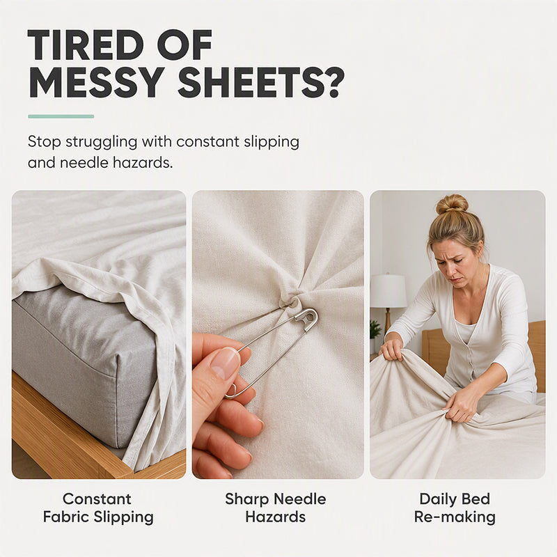 Multi-Functional Needle-Free Bedsheet Clips