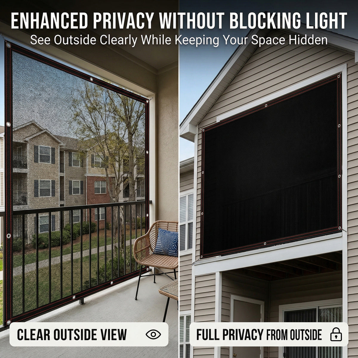 Outdoor UV-Resistant Privacy Shade Cloth